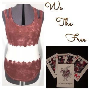 NEW We the Free By Free People Tie Dye Boho Tank Top